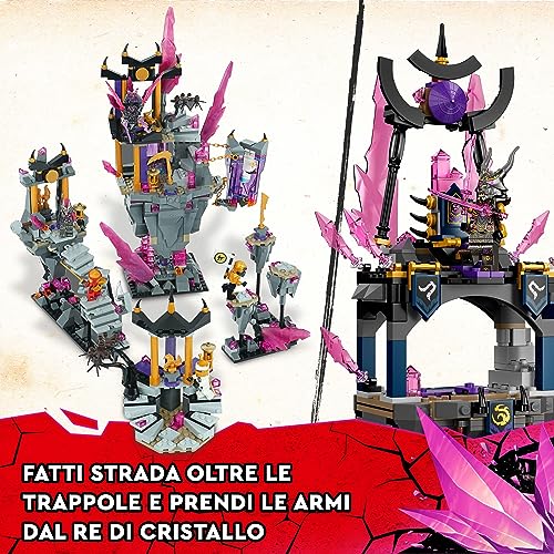 Ninjago Il Tempio del Re dei Cristalli, Set Serie TV Crystallized, Playset con Minifigure, Giochi per Bambini da 8 Anni in su 71771 - Lego - Immagine 5