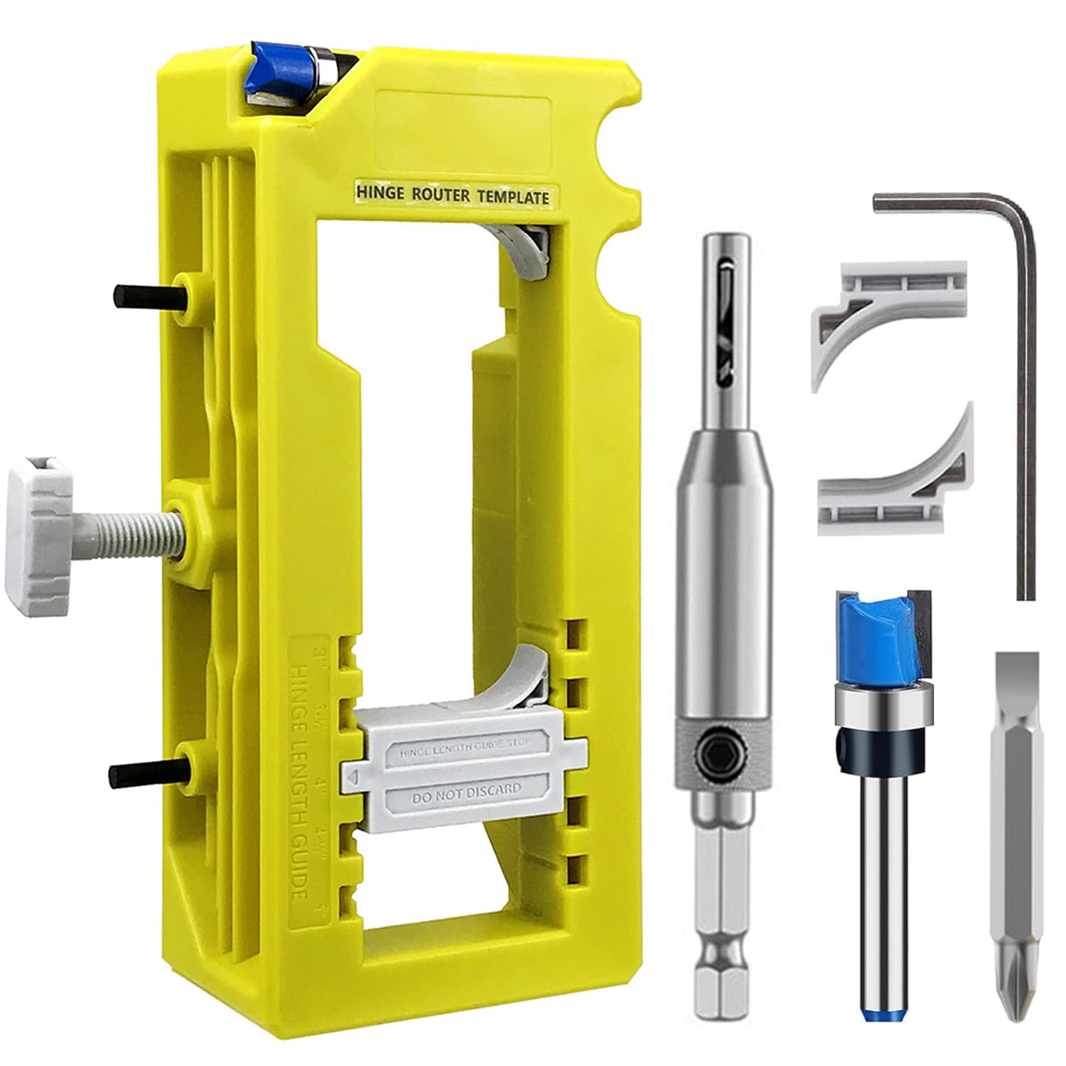 Infreecs Door Hinge Mortiser Jig for Router Door Hinge Installation Kit