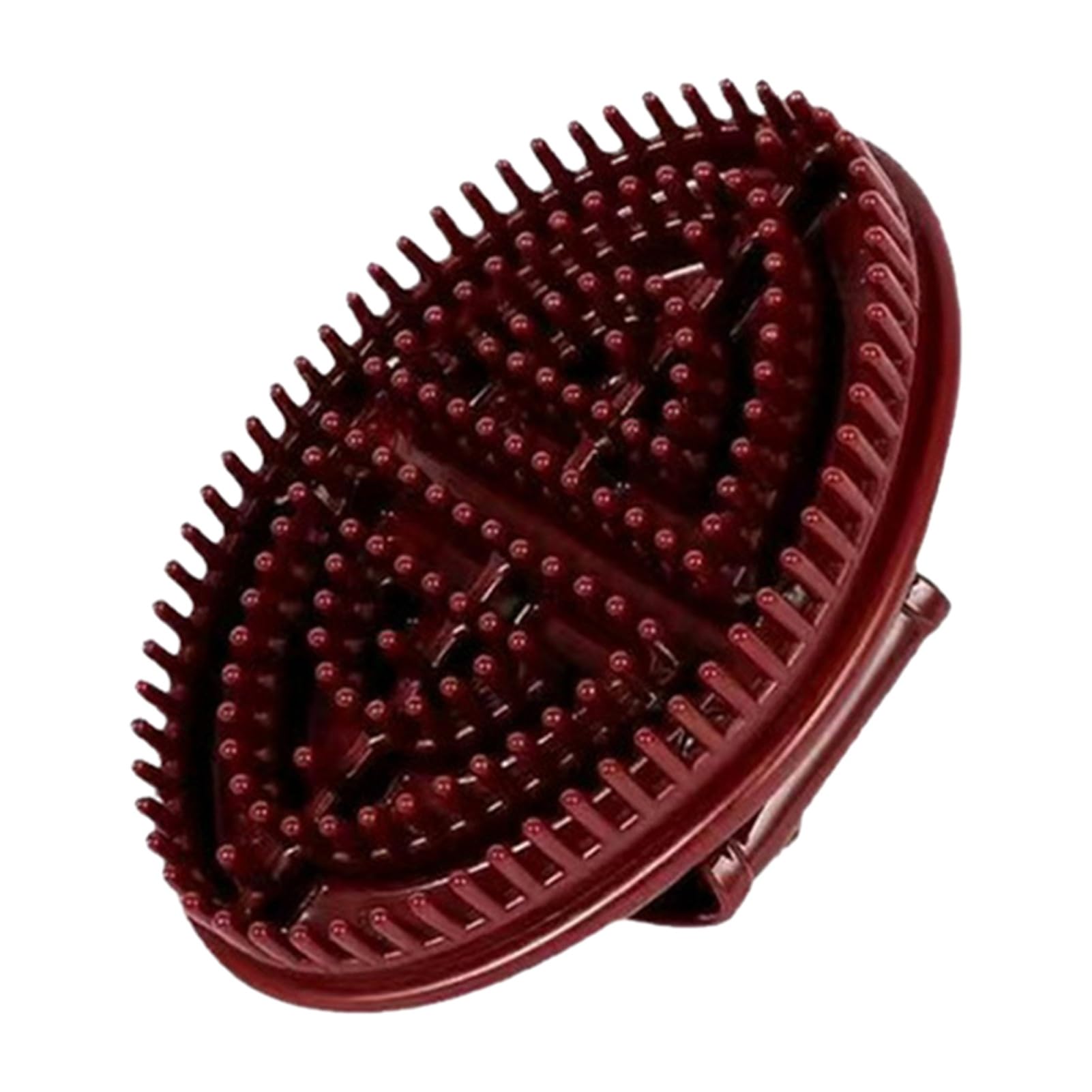 cdar Flexible Bristle Brush for Thorough Hair Washing Avoid Scalp Scratching with Fluffy Care Dense Massage Nourish Roots Prevent Loss Red