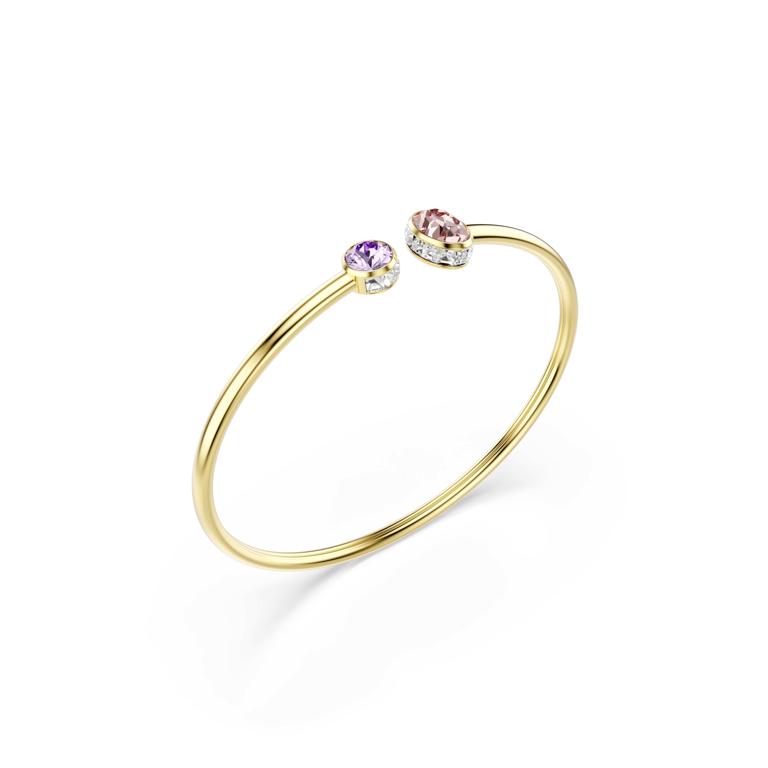 Swarovski Chroma Kolekcja, Mieszane szlify, Wielokolorowy, Powlekany w odcieniu złota