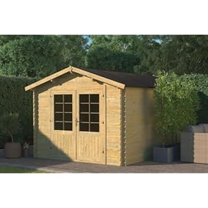 Tuinhuis/blokhut 300 x 400 cm Fonteyn hogedruk-geïmpregneerd Maaike