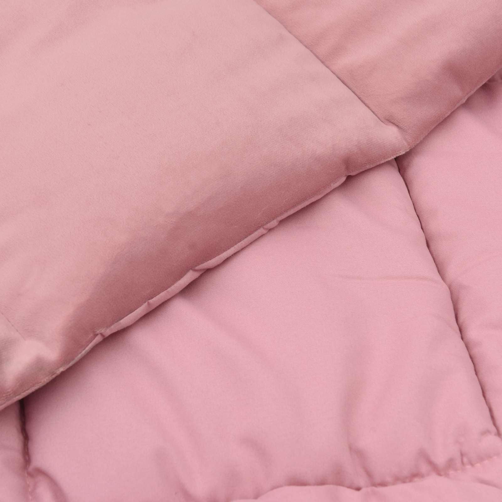 Generisch Piumone invernale imbottito, rosa, 220 x 240 cm, in microfibra, con morbido materiale vellutato, lavabile in lavatrice, double face, per notti accoglienti