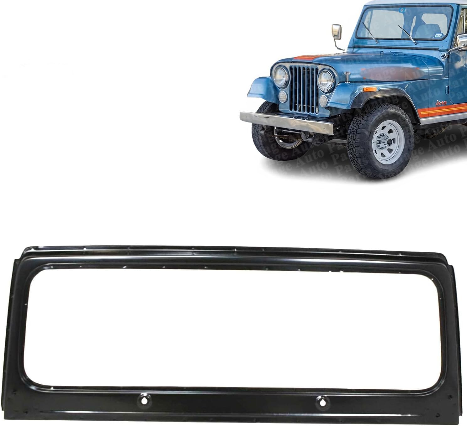 VantageAutoParts Front Windshield Frame for Jeep CJ7 & CJ5 1976-1986 - Direct OEM Replacement J5758971 CH1280104