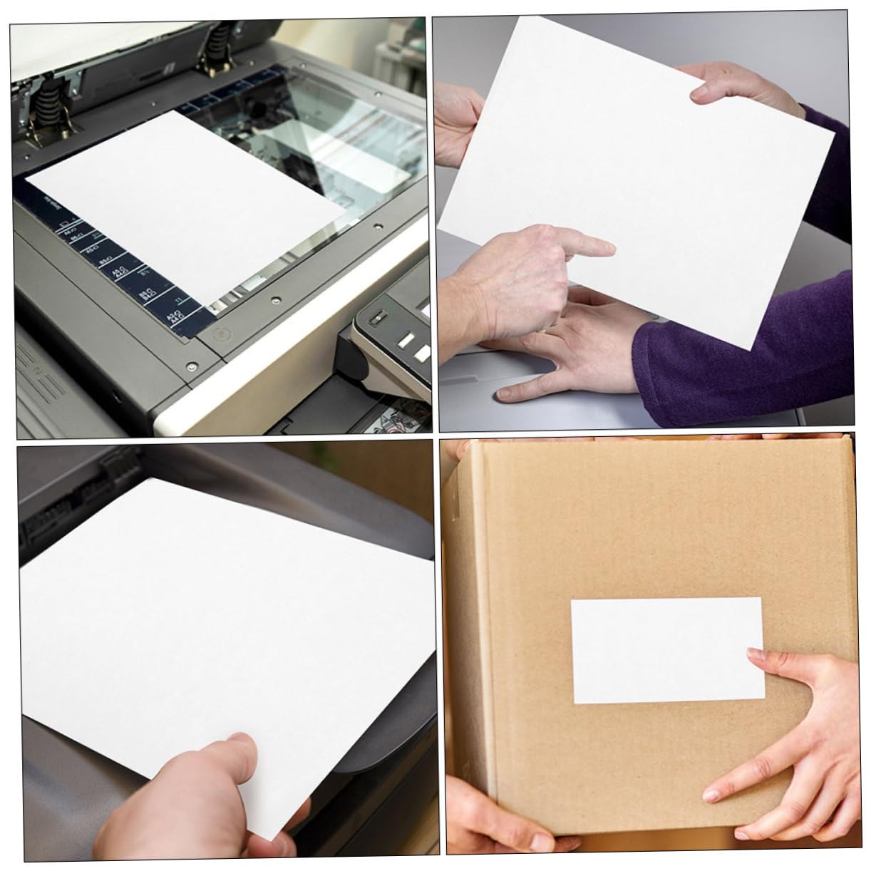 100fogli Carta Adesiva Stampabile Bianca Adesivi Per Stampante Carta Per Fotocopie Adesiva Opaca Adesivi Di Grandi Dimensioni Per Organizzare