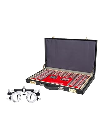 268-Piece Trial Lens Set Bundled with Fully Adjustable Trial Frame