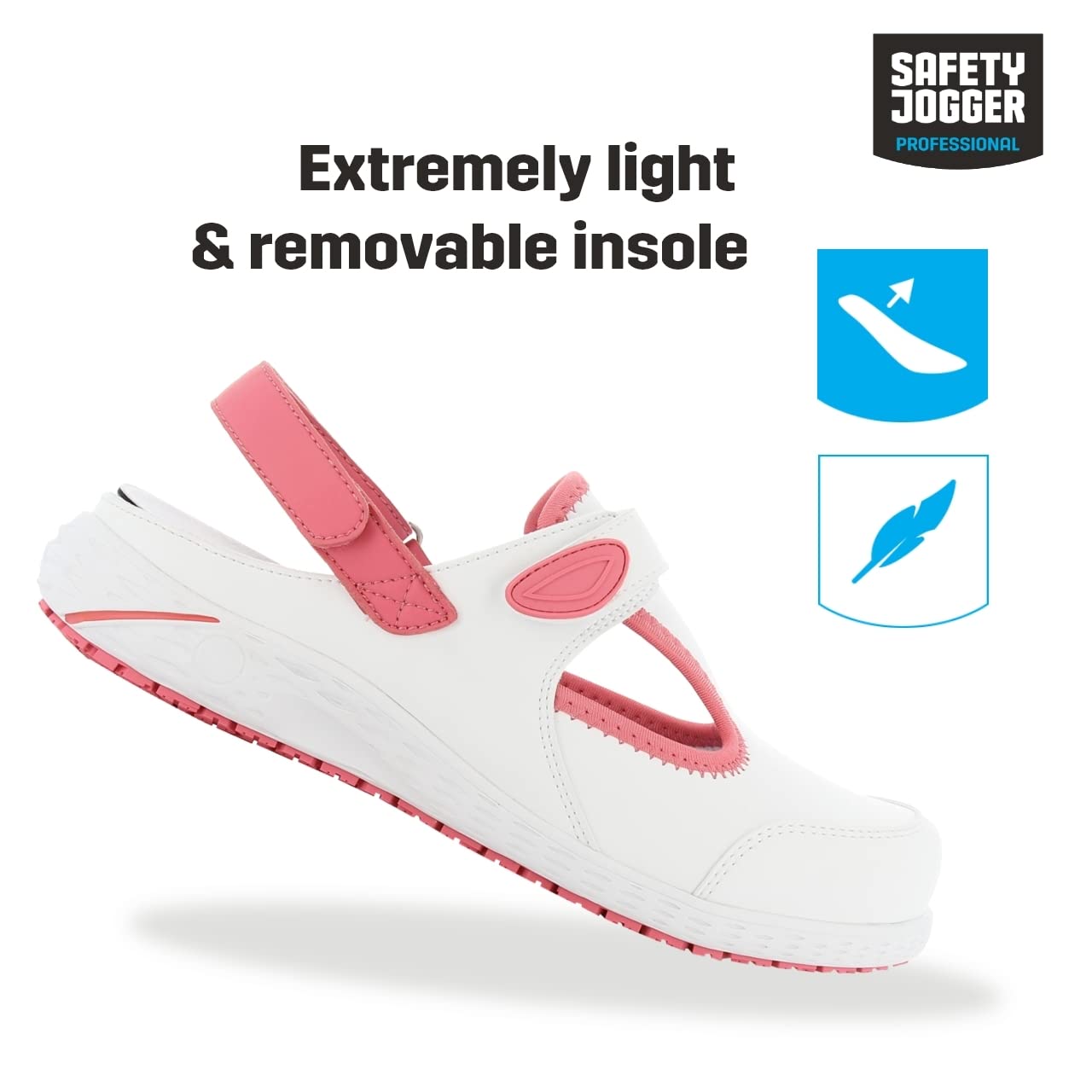 SAFETY JOGGER Chaussures de Sécurité à Ambout Acier - BALTO - Chaussures de Travail S1 Confortables pour Hommes et Femmes, Chaussure Légère et Antidérapante, idéale pour Logistique et Industrie