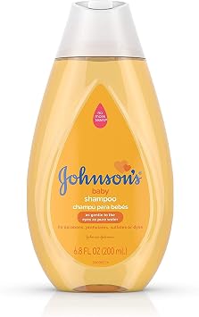 Johnsons Baby Tear Free Gentle Baby Shampoo, Free of Parabens, Phthalates, Sulfates and Dyes, Yellow, 6.76 Fl Oz