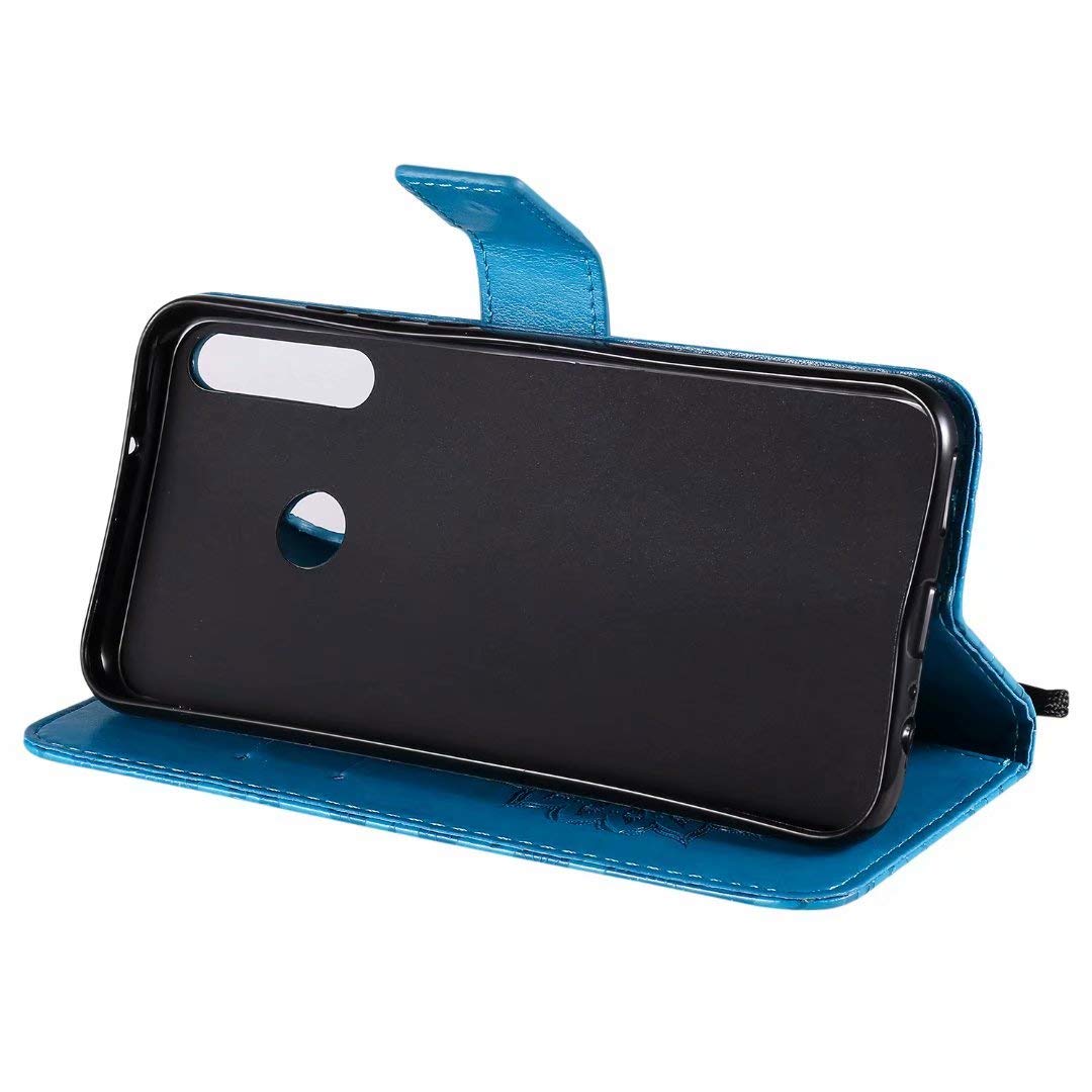 Custodia Flip Per Huawei P40 Lite E / Y7P – Design Mandala Rosso In PU Pelle E TPU – Cover Portafoglio Con Supporto - 2
