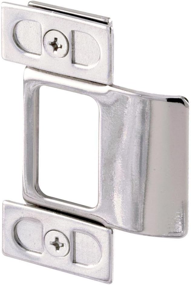 Prime-Line U 9488 Adjustable Door Strike, 2 Piece, Chrome Plated (Single Pack)
