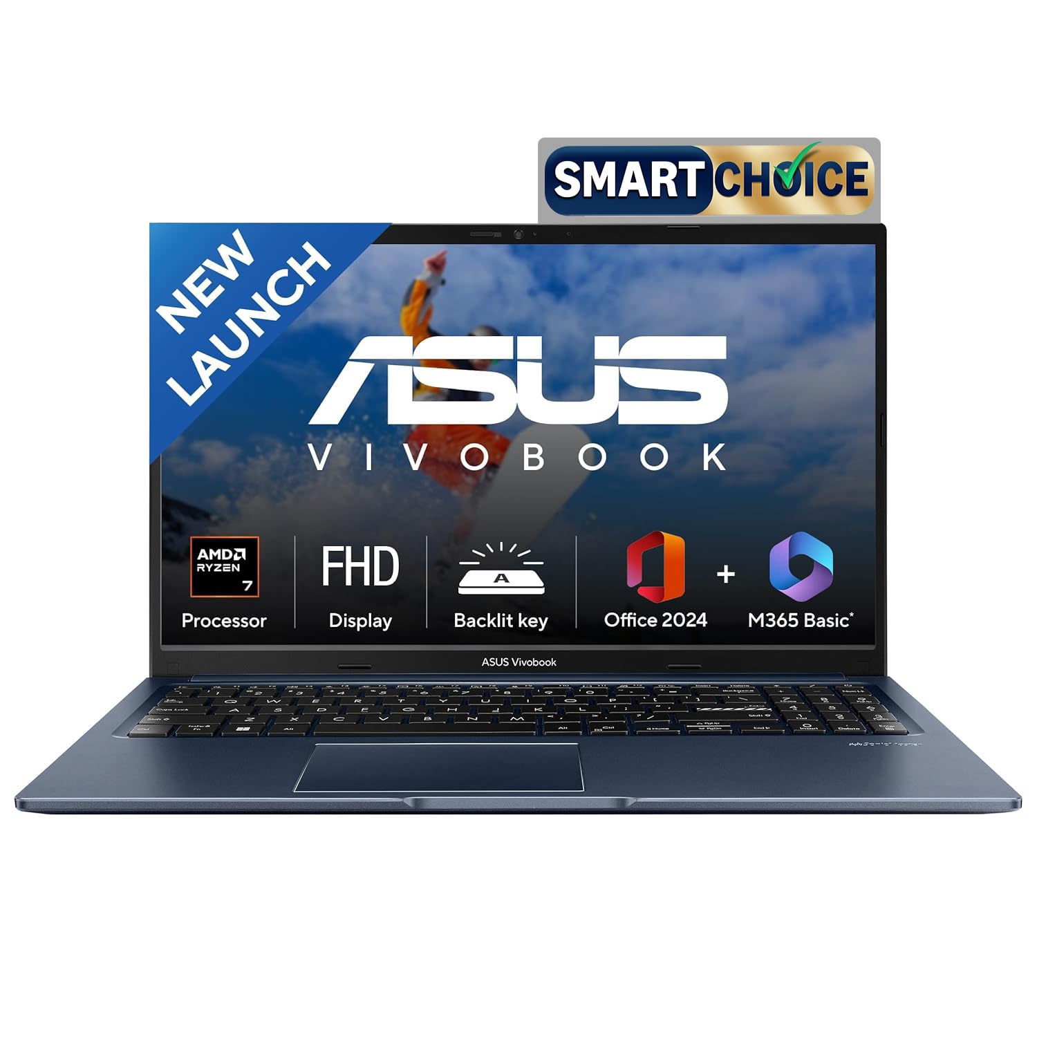 Windowsノート本体 ASUS Vivobook Ryzen 7 5825U 16GB 512GB ASUS Vivobook 15, Smartchoice, AMD Ryzen 7 5825U, 16GB RAM, 512GB