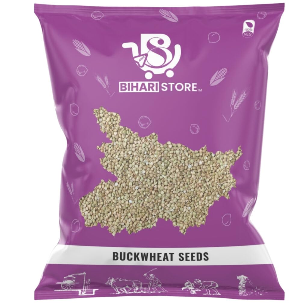 BIHARI STORE Natural Buckwheat Seeds | Gluten-Free Superfood | Rich in Fiber, Protein & Essential Nutrients | Ideal for Weight Management, Fasting & Healthy Recipes (500g)