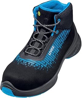 Uvex 1 G2 Botas S2 68338, color azul, negro, ancho 11, talla 40, 1 par