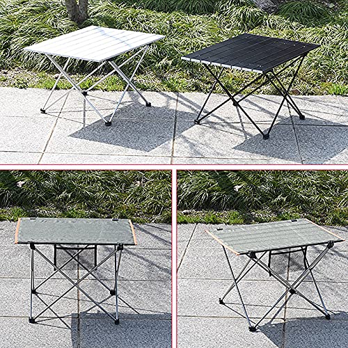 Table de camping pliable petite taille noire pour cuisine extérieure