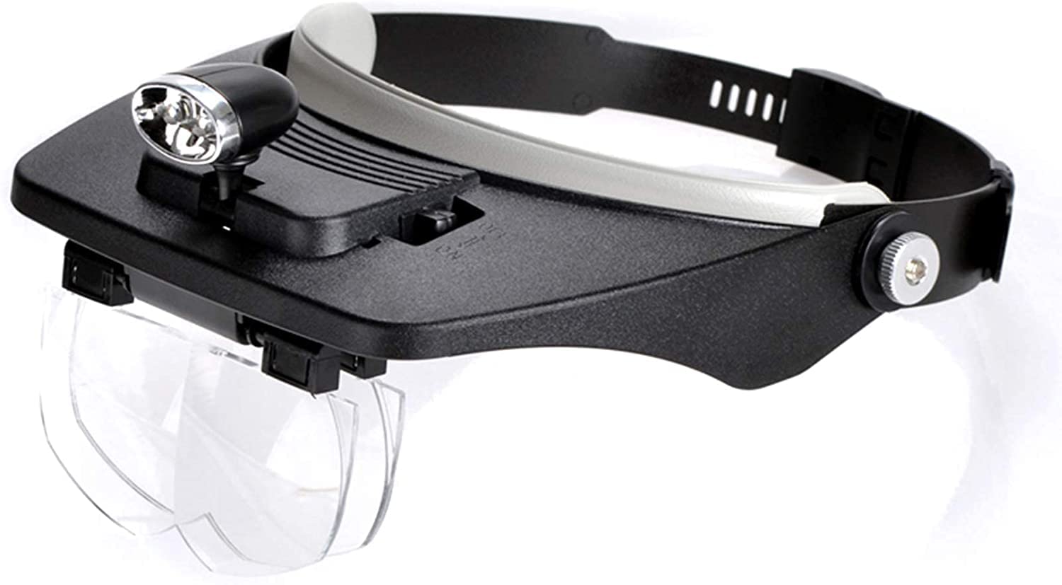 SaryEdge Magnifying Glasses Dental Loupes, LED Illuminated Magnifier, Headband Magnifier With 4 Different Lenses, For Close Work, Jewellery Loupe, Watch Crafts Sewing Electronic R,