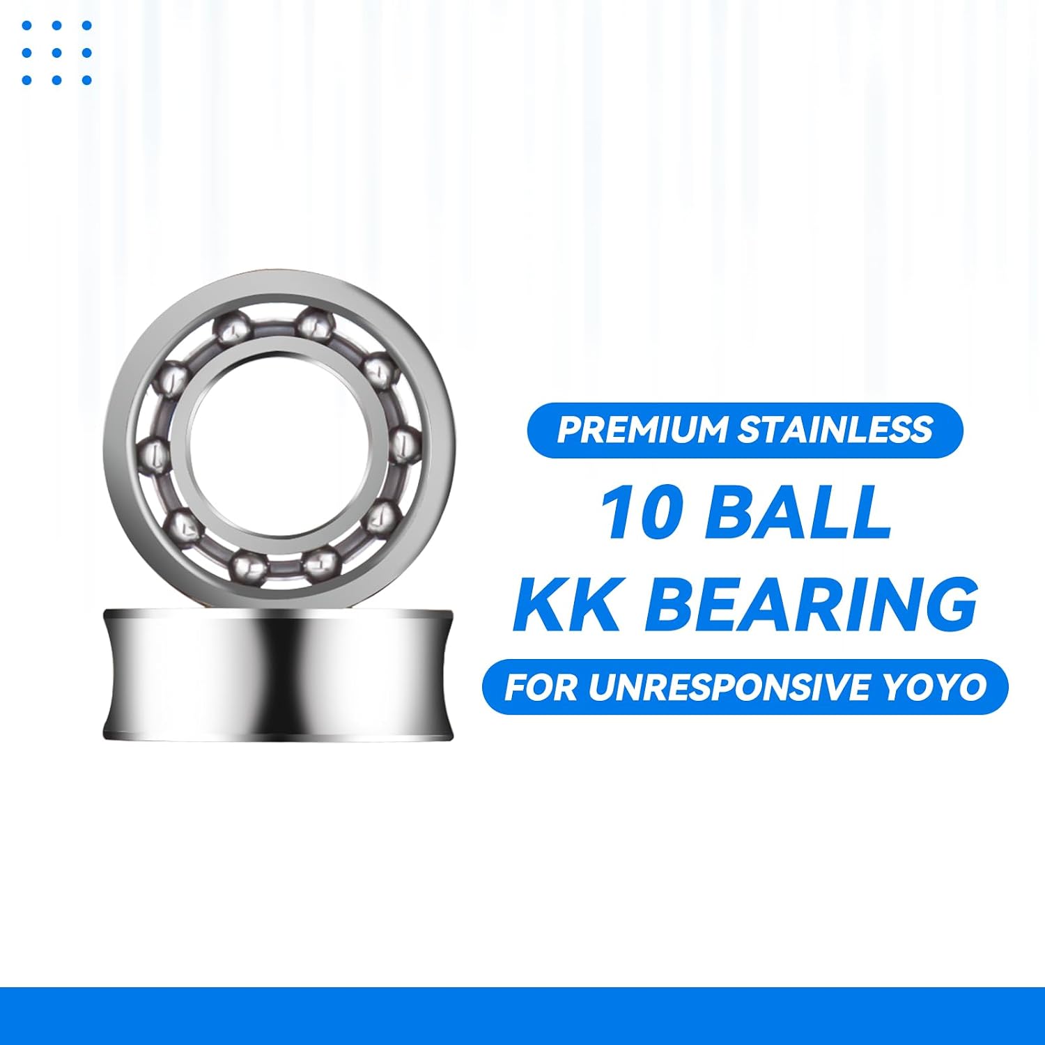 Unresponsive Yoyo Bearings Kit - Pack of 3 Stainless Steel U Type Professional 10 Ball Yoyo Bearings + Yoyo Holster image 4