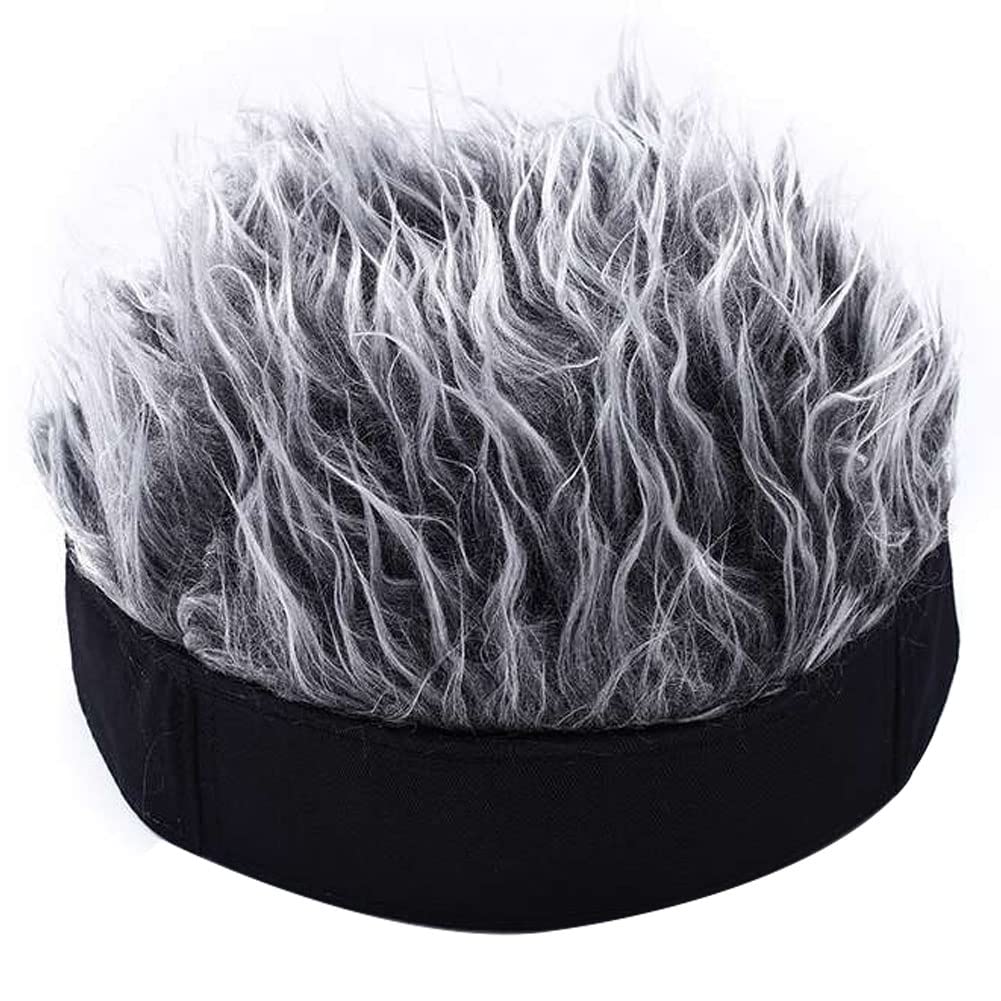 Nowość włosy daszki czapka japońskie anime hip-hop czapka beanie ze sztucznymi włosami unisex retro peruka kapelusze cosplay kostium kapelusz