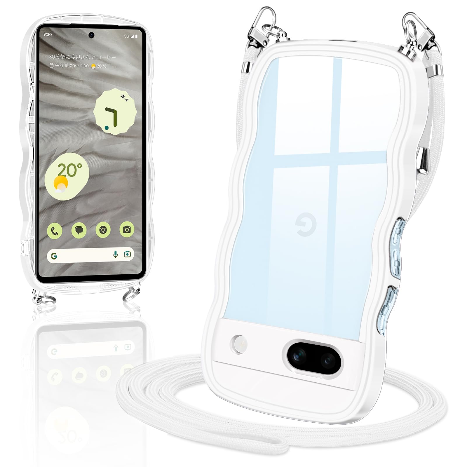 Amazon.co.jp: Google pixel 7A 用の ケース ショルダー クリア TPU