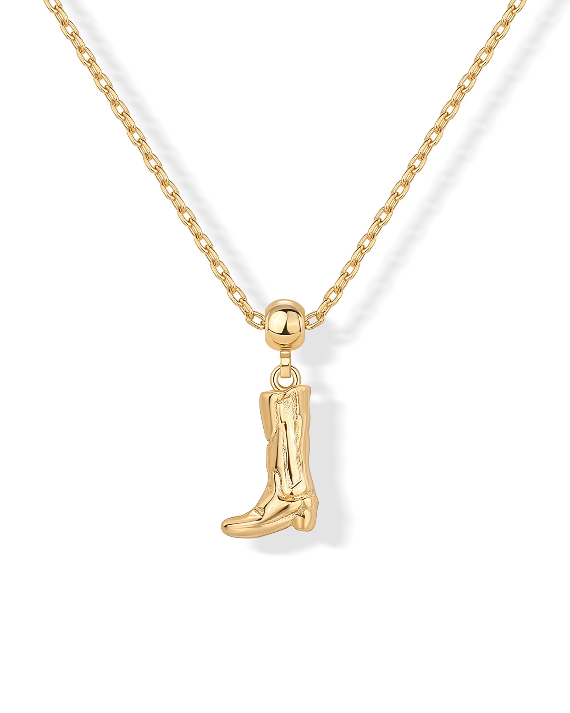 PAVOI 14K Gold Plated Dainty Necklace with Charms - Adjustable Chain Gold Charm Necklace for Women - Small Motif Removable Pendants - Cute Evil Eye,