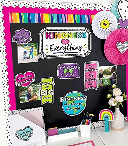 Carson-Dellosa, Bordas amarelas para quadro de avisos, 1,8 m de bordas Arco-íris recortadas para qua