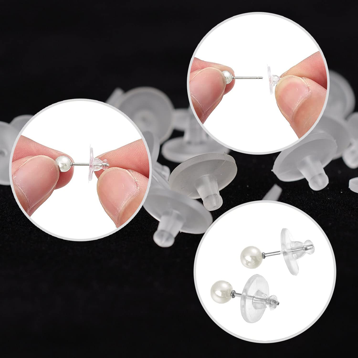 Regolatore Misura Anello Invisibile 16 Pezzi - Silicone, 8 Misure, Per Anelli Larghi 1-10mm