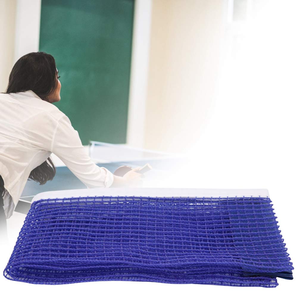 Tennis Table Net, Tennis Table Net with Bracket Sports Replacement Accessories Simple Polyester for Indoor Outdoor (Blue)