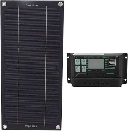 Miniatura 7 de Kit de cargador de panel solar de 600 W 18 V cargador de batería solar al aire libre módulo de cargador solar con controlador para coche RV