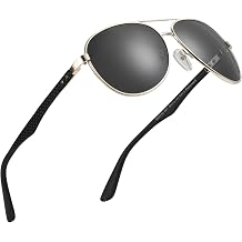 ZENOTTIC Pilot Polarised Sunglasses Mens Lightweight Carbon Fiber Frame