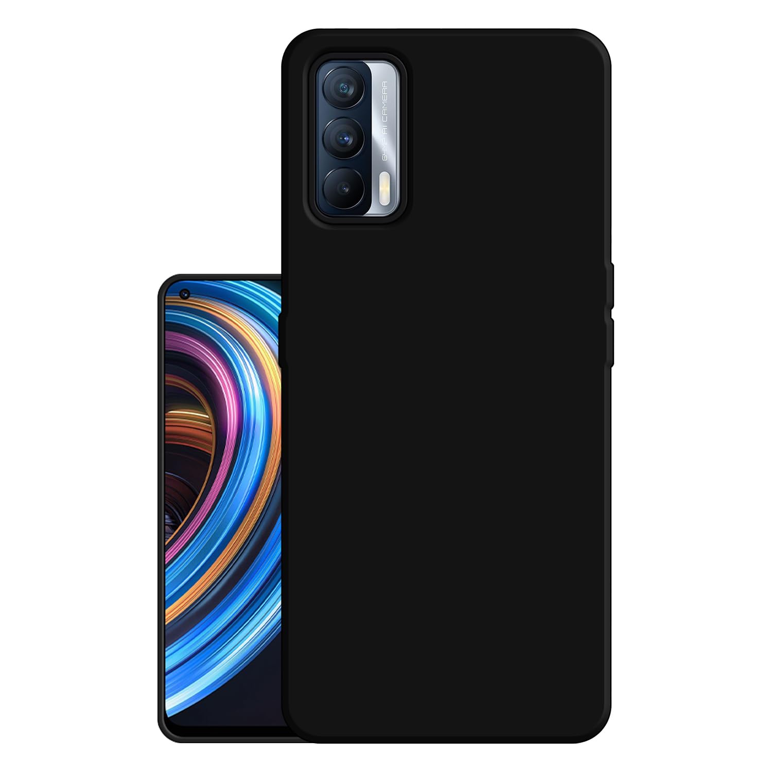 HELLO ZONE Exclusive Matte Finish Soft Back Case Cover for Realme X7 - Black (B08YN576RK) Amazon Price History, Amazon Price Tracker