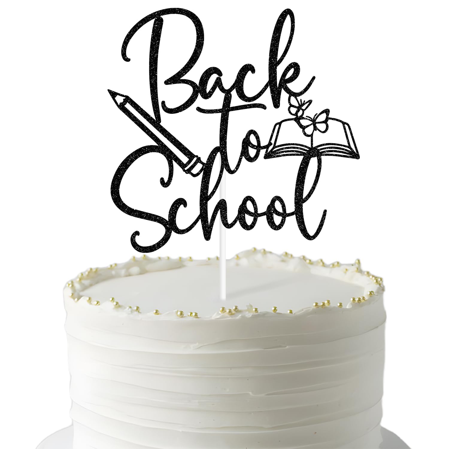 Back To School Cake Topper, Welcome Back, First Day of School, Welcome Teacher Classmate Class Begin Party Decorations