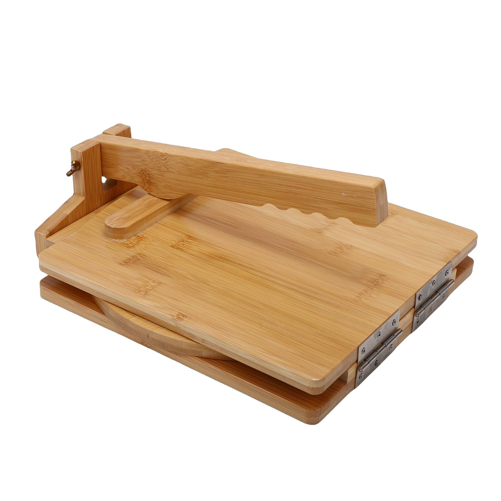 GOWENIC Sicherer und Ergonomischer Tortilla-Presser aus Holz für die Sichere und Bequeme Herstellung von Tortillas, Ideal für Links- und Rechtshänder