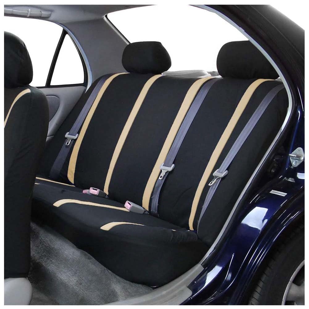 NanDeZ Set Coprisedili Auto per Ren-Ault Modus 2004-2024, Auto Set Protezione Copri-Sedile Anteriori e Posteriori Accessori Interno,F/Gold