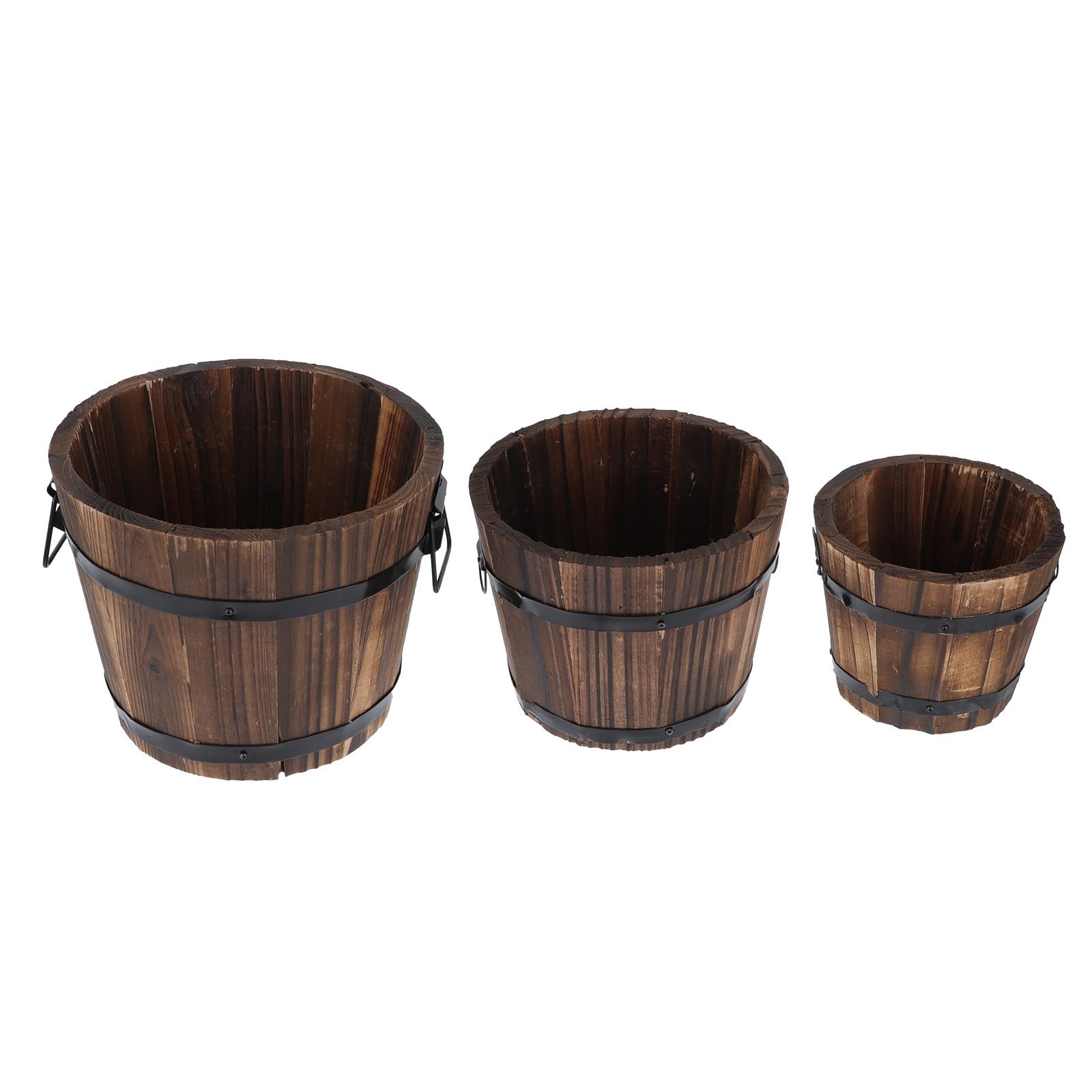 Pots à fleurs en bois traité contre la corrosion pour stopper le pourrissement