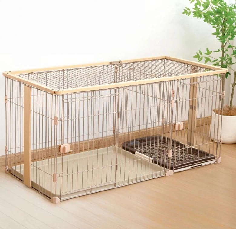 Amazon.co.jp: 牧小苫 komaitoma 犬 ケージ ゲージ 屋根付き トイレ