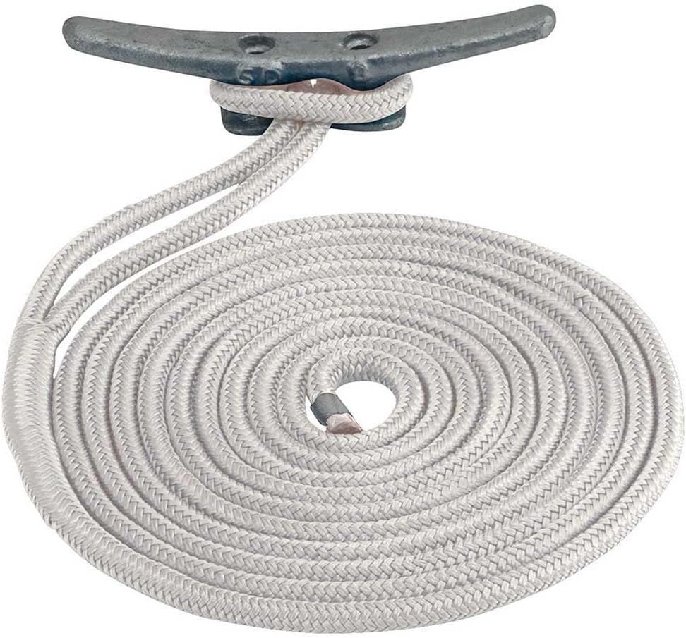 Seadog Premium Double Braided Nylon Dock LINE Braided Dock Line (Color: White, Size: 3/4" X 35')