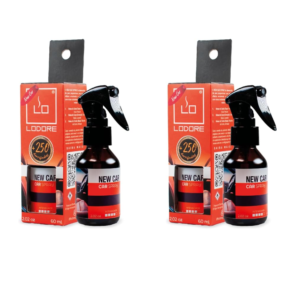 Kit Lo Car Spray Aromatizante Automotivo Odorizador para Carros com Fragrância de Carro