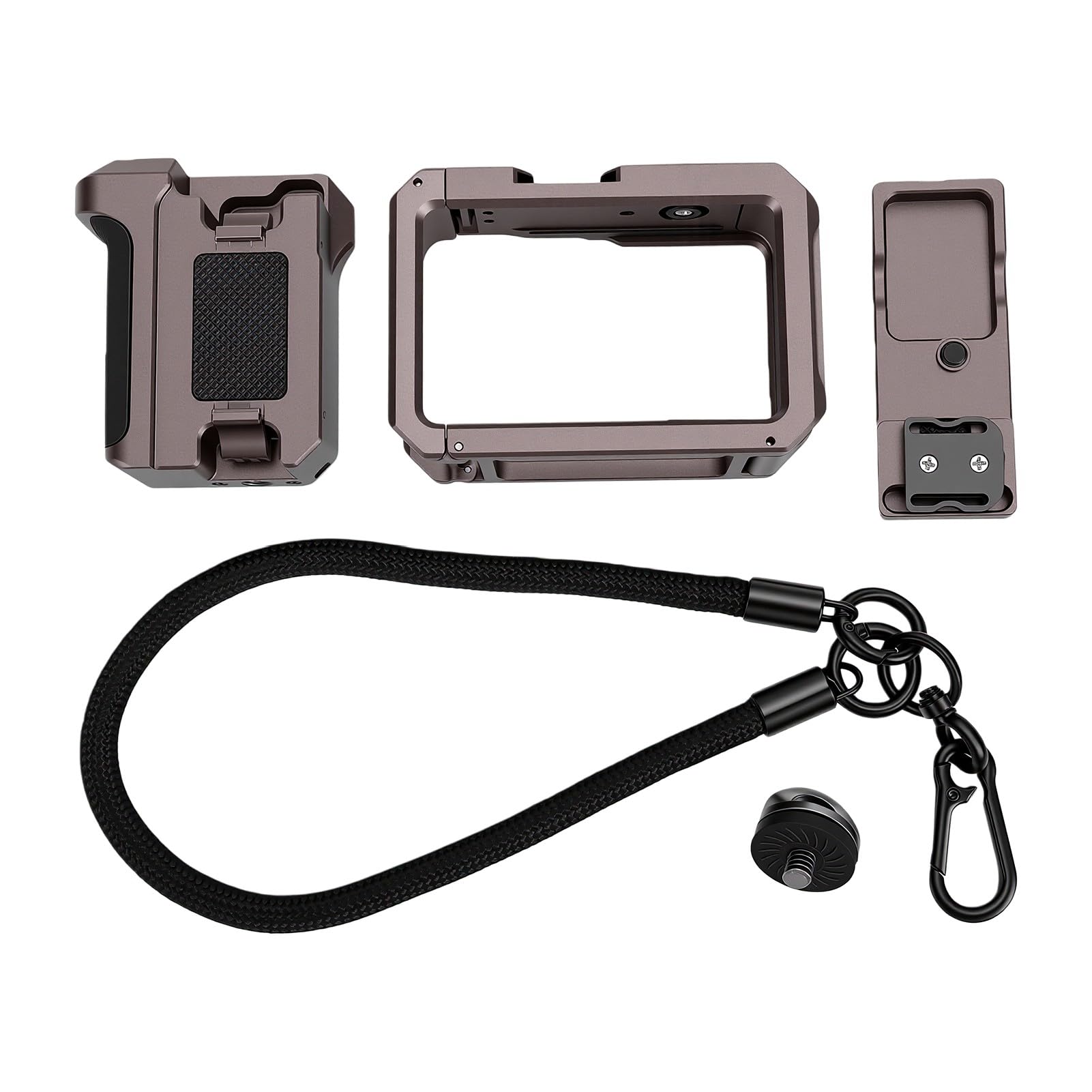 Bewinner Custodia Rigida per Action Camera con Kit Impugnatura, Custodia