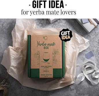 ORIGEENS YERBA MATE CUP - Yerba Mate Set with Handcrafted Mate Cup (Portugal), Bombilla and Organic Yerba Mate Tea - Gift Set