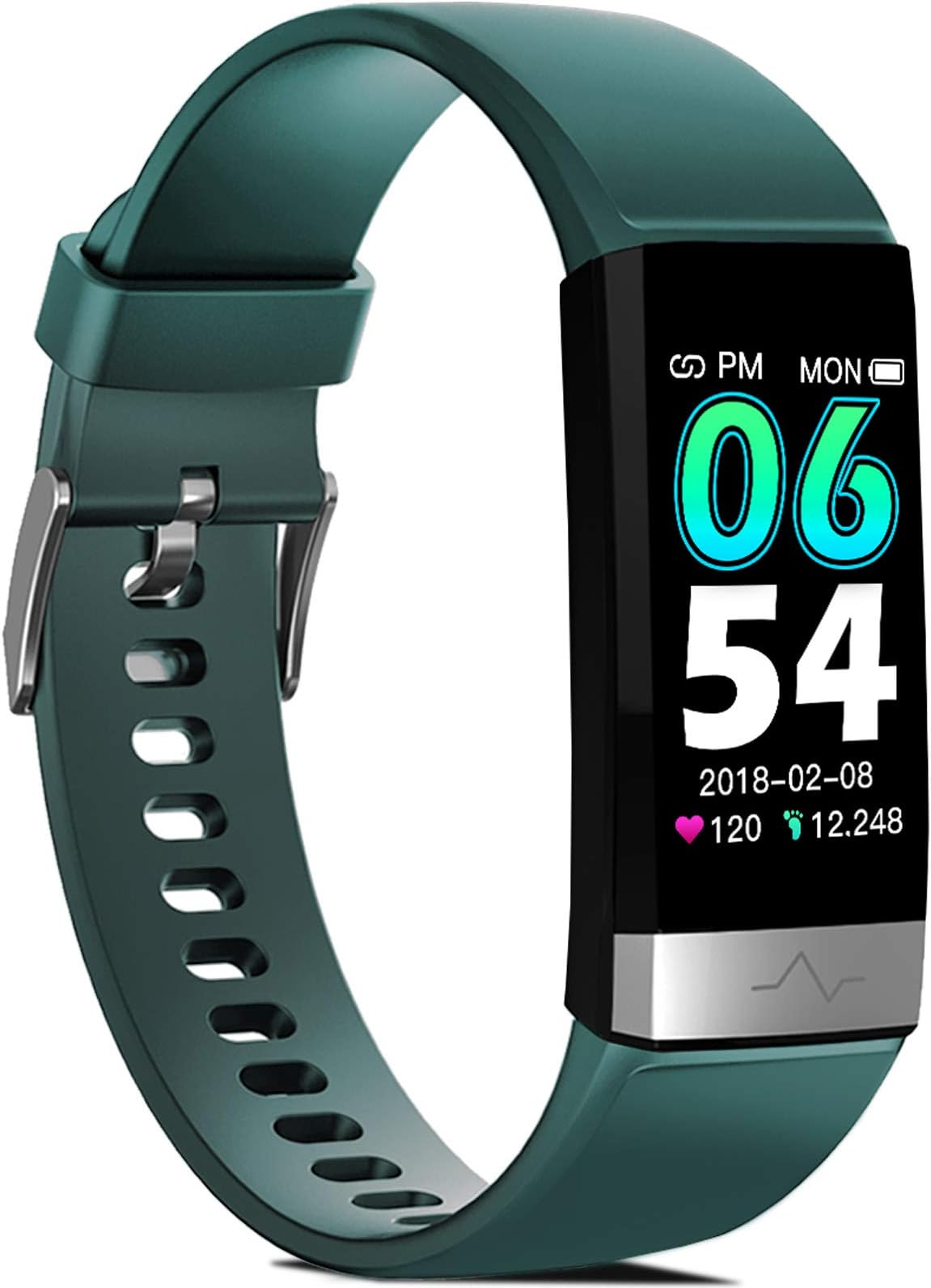 Fitness Activity Tracker for Men Women, Heart Rate Monitor Blood Oxygen Sleep Tracking Steps Calorie Counter, IP68 Waterproof 1.14'' HD Screen, Compatible with iPhone Android Smart Phones