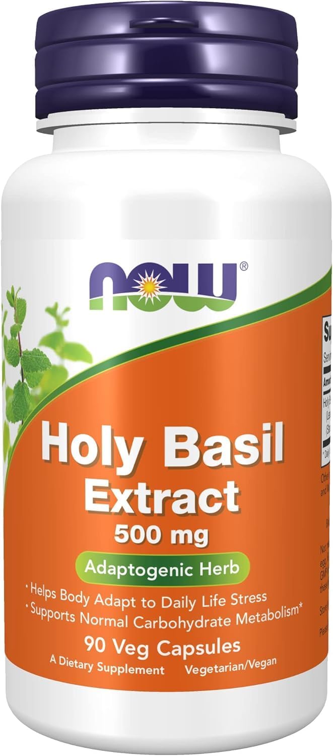 Holy Basil Extract 500mg 90 VegiCaps (Pack of 2)
