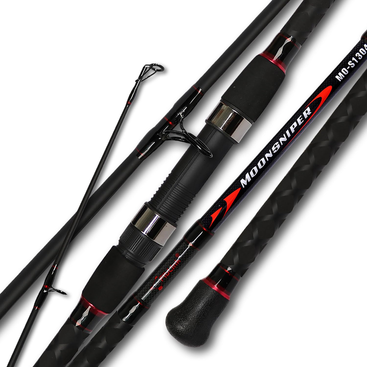 Fiblink Surf Spinning Fishing Rod 4-Piece Graphite Travel Fishing Rod(11 Feet & 13 Feet & 15 Feet)