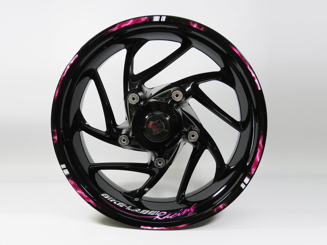 Pinke Felgenfolien Für Motorrad – 17 Zoll, Selbstklebend, Passend Für Yamaha R1 U.a.