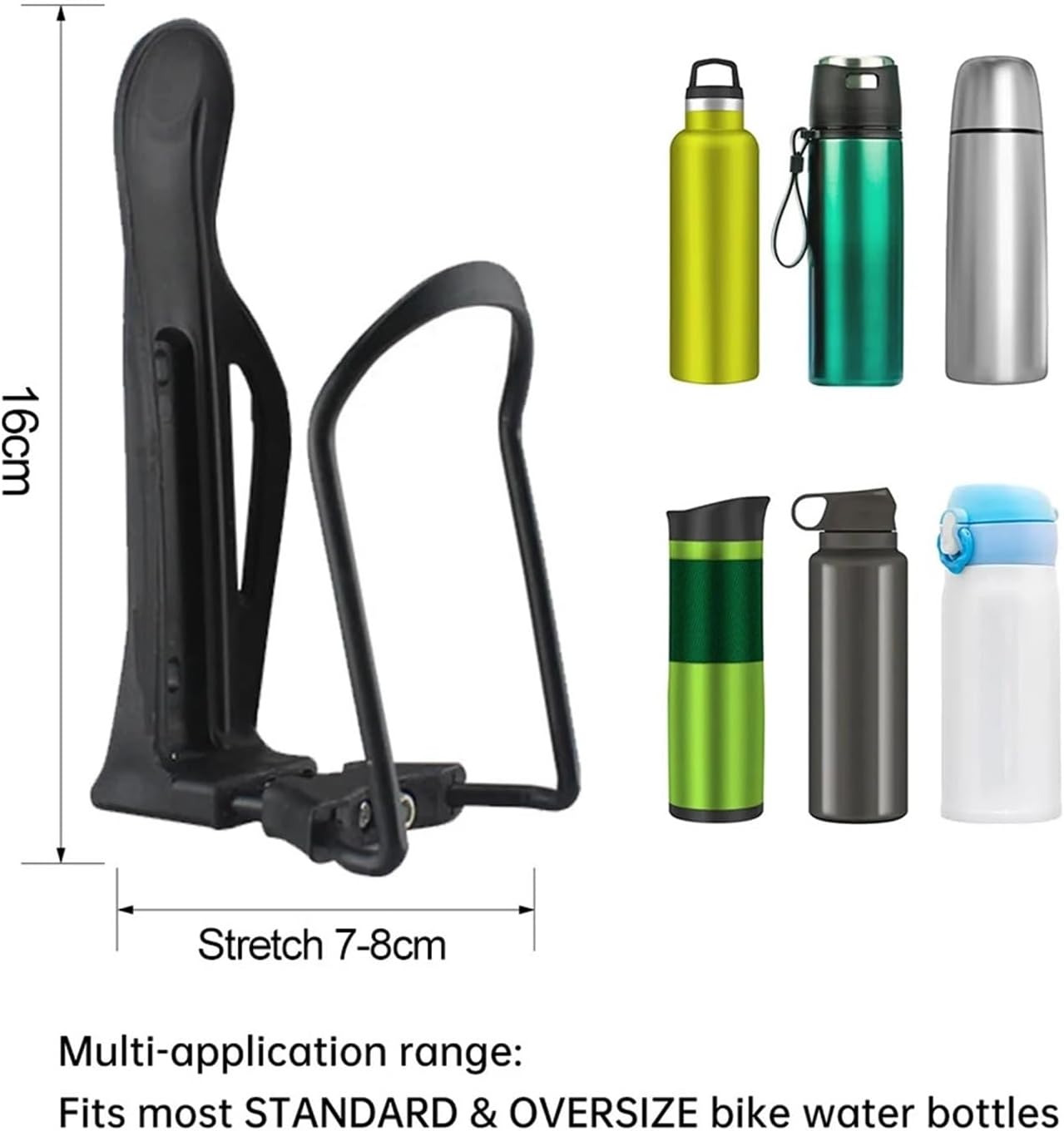 Adjustable Bicycle Bottle Holder Aluminum Alloy MTB Bike Cage Cycling Flask Water Cup Kettle Rack Accessories(Yellow)