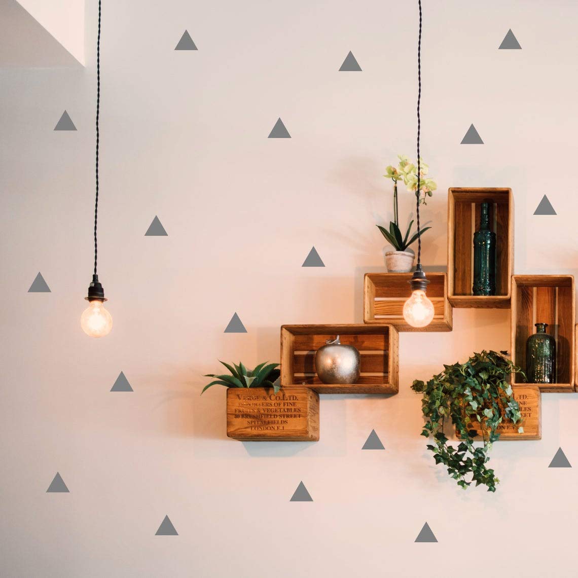 JURUOXIN Triangle Wall Stickers Vinyl Decal Removable Easy Peel and Stick Wall Vinyl Decal Sticker DIY Decor/Safe on Painted Triangle Pack of 264 (Light Grey) (B094ZP6H6Q) Amazon Price History, Amazon Price Tracker