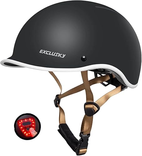 Miniatura 1 de Exclusky Casco de bicicleta para adultos, casco de ciclismo ajustable para hombres y mujeres, casco de bicicleta para viajes, ciclismo de carretera,