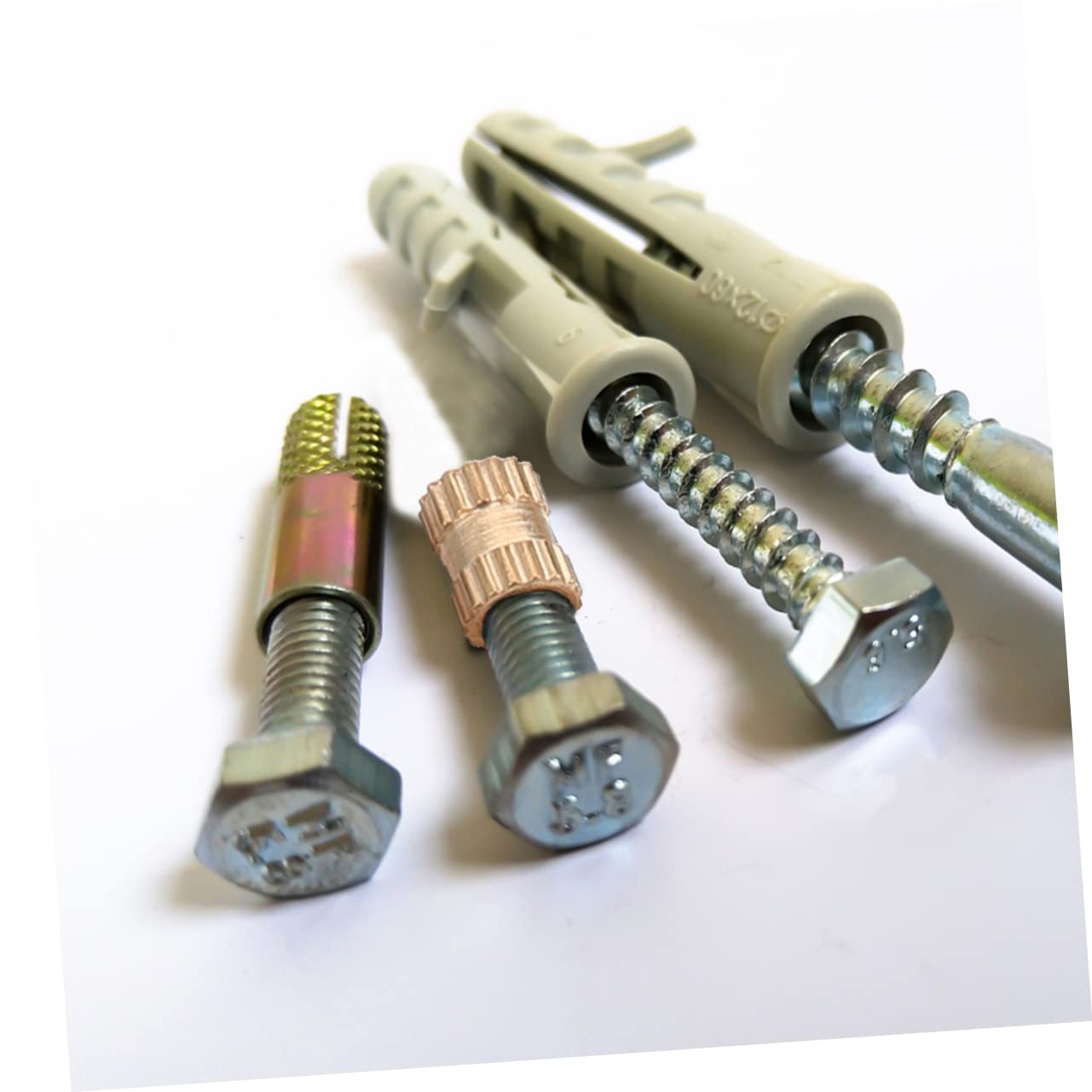 Mobestech 1500pcs Injection Moulded Brass Thread Inserts Knurled Nuts Inserts Nuts for Hardware