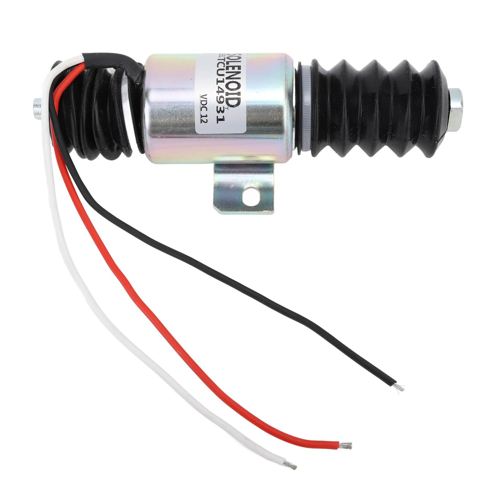 Akozon Elektrozawór Odcinający Paliwo Generatora — TCU14931 Elektrozawór Elektromagnetyczny Płomienia Generatora 12 V 55 Mm Elektromagnetyczny Zawór Odcinający Paliwo Układ Hydrauliczny