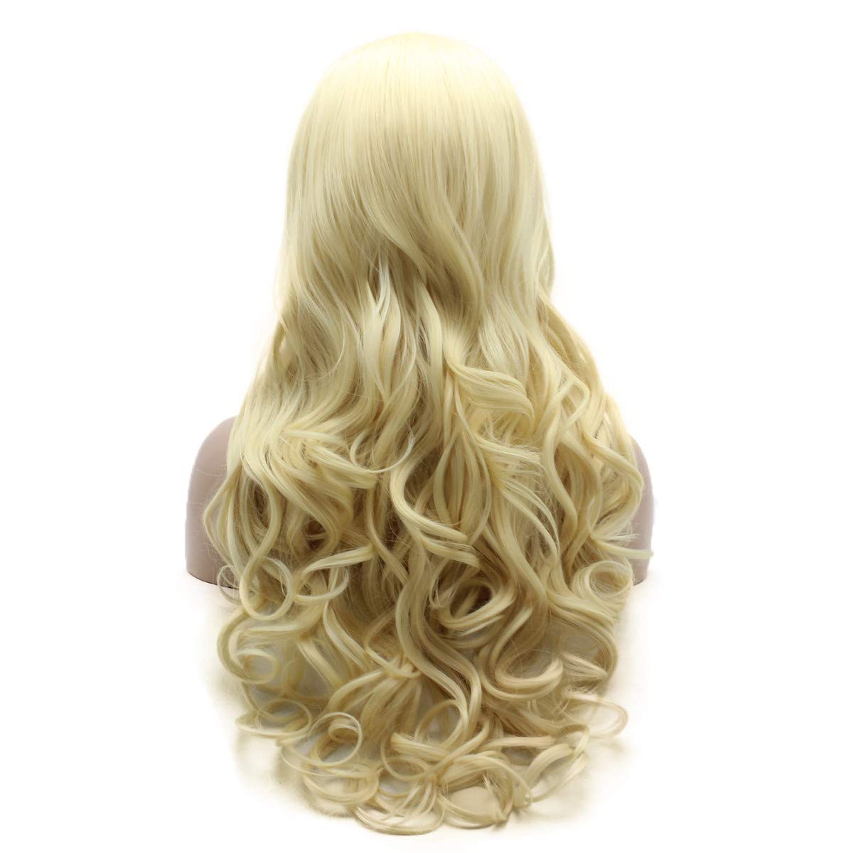 Amazon.com : Lushy Wavy Long 26inch Light Blonde Wig Heat  display picture 1