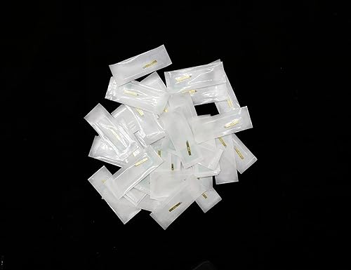 Miniatura 7 de 50 piezas desechables para cejas, pluma de microblading, microblade de cejas, PCD 14Pin forma manual Microblading herramienta (0.010 in-14P)