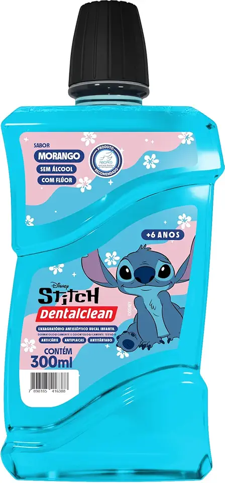 Antisséptico Bucal Infantil Zero Álcool 300ml, Stitch