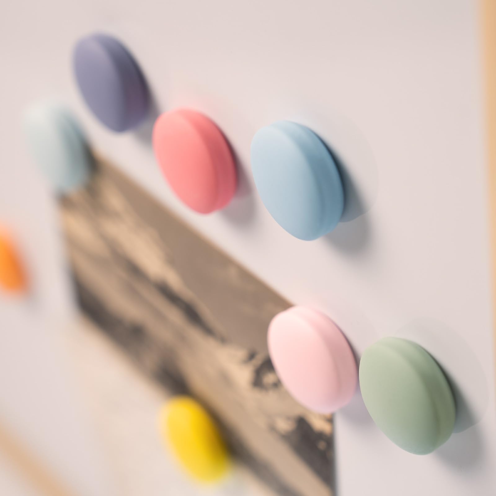 Ronde koelkastmagneet, 9 kleurrijke krachtige magnetische